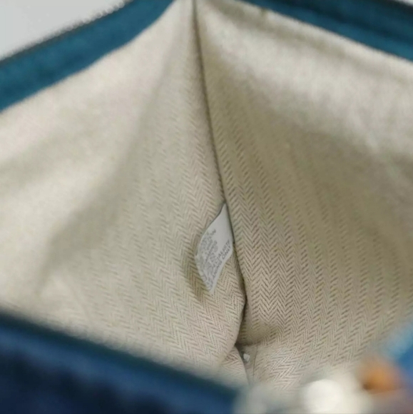 HERMES Blue Studded Velocipedist Canvas Pouch/Clutch - Picture 9 of 10